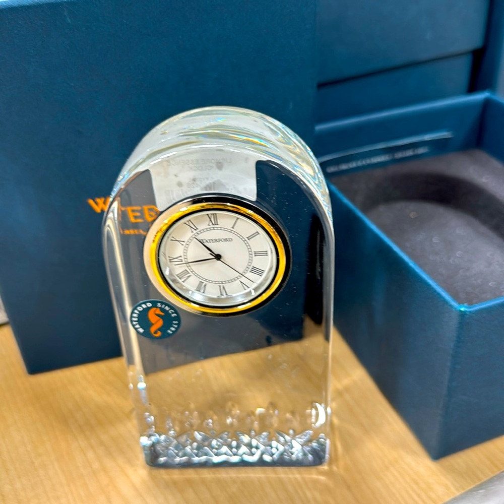 Gorgeous Waterford new with tags clock